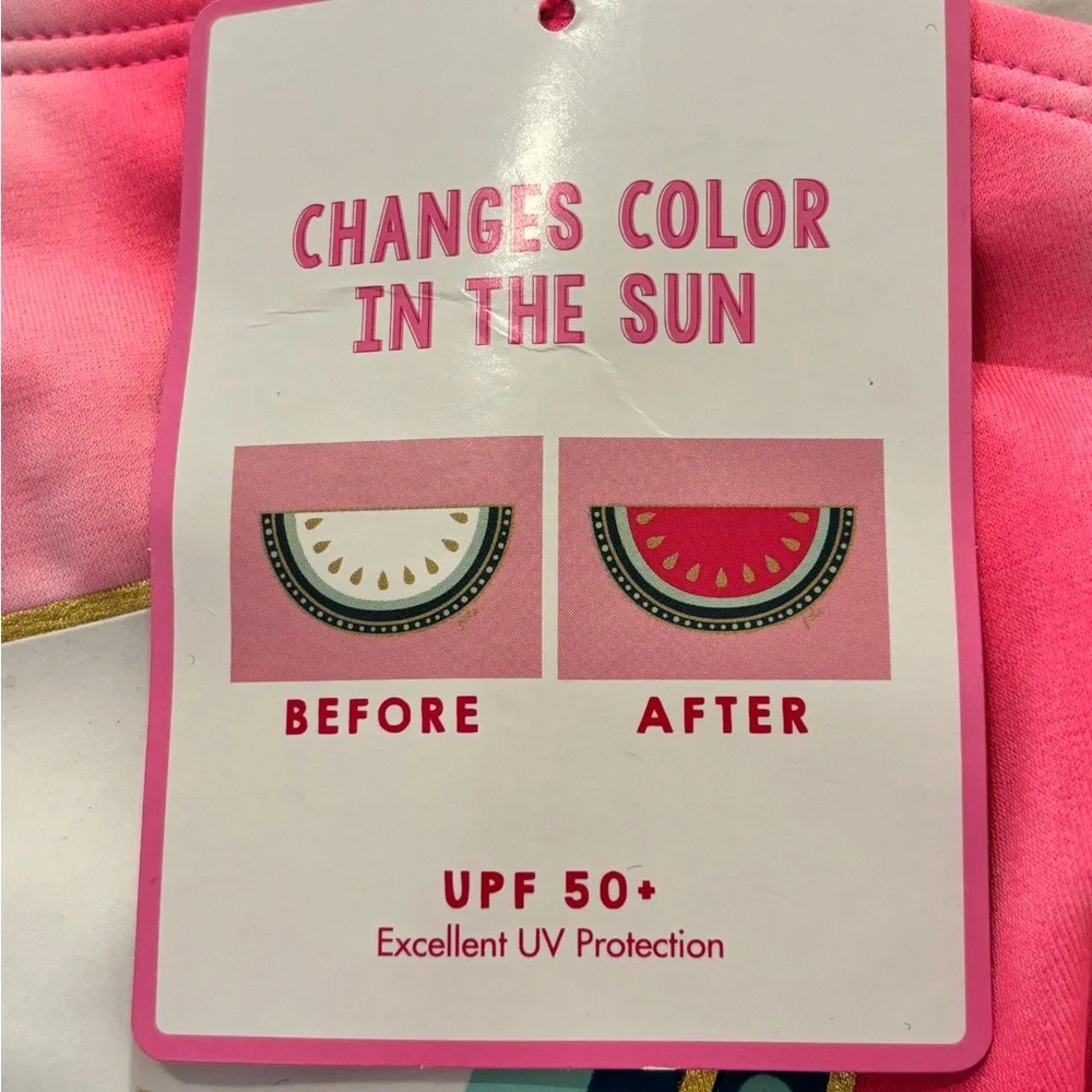 Justice Girl’s Color-changing One-Piece Swimsuit